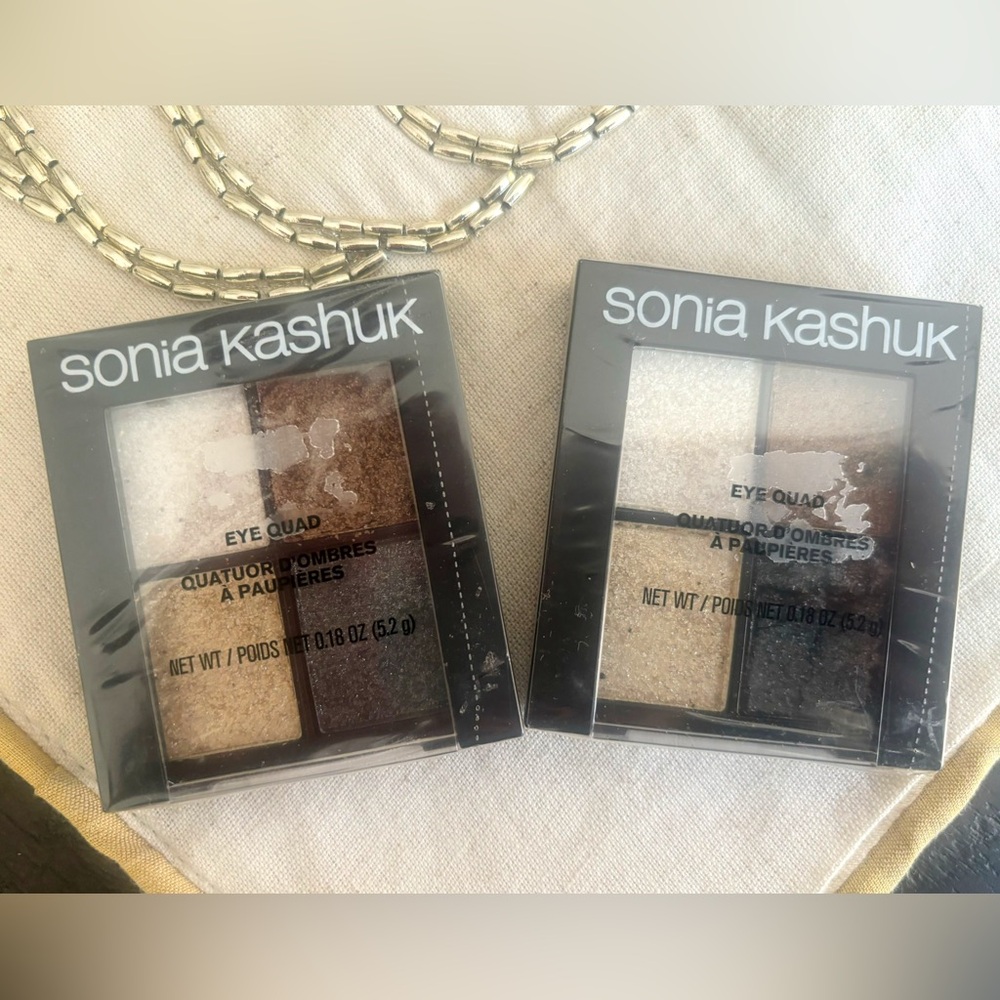 2 New In Package Sonia Kashuk Showstoppers Eyeshadow Quads